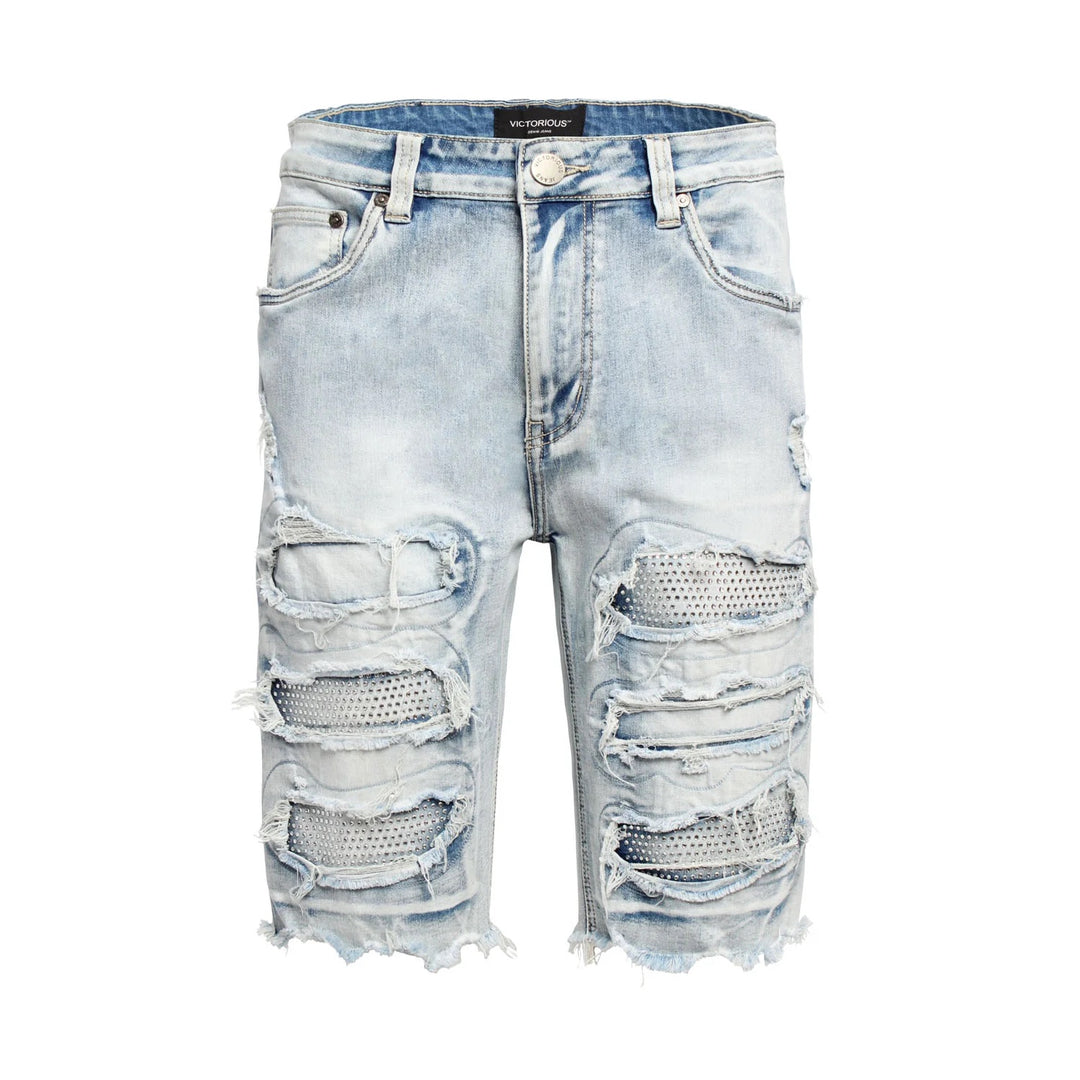 Fresh Distressed Denim Shorts